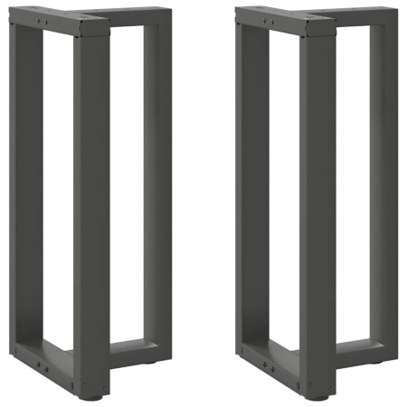 Patas de mesa bar forma T 2 uds acero antracita 50x35x(90-91)cm by , Table legs - Ref: Foro24-4013078, Price: 132,24 €, Disco...
