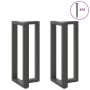 Patas de mesa bar forma T 2 uds acero antracita 50x35x(90-91)cm by , Table legs - Ref: Foro24-4013078, Price: 132,24 €, Disco...