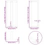 Patas de mesa bar forma T 2 uds acero negro 40x35x(100-101) cm by , Table legs - Ref: Foro24-4013084, Price: 164,27 €, Discou...