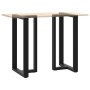 Patas de mesa bar forma T 2 uds acero negro 60x35x(100-101) cm de , Patas para mesas - Ref: Foro24-4013092, Precio: 178,23 €,...