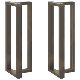 Patas mesa bar forma T 2 uds acero natural 50x35x(110-111) cm von , Tischbeine - Ref: Foro24-4013103, Preis: 145,84 €, Rabatt: %