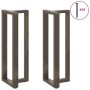 Patas mesa bar forma T 2 uds acero natural 50x35x(110-111) cm von , Tischbeine - Ref: Foro24-4013103, Preis: 137,24 €, Rabatt: %