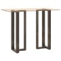 Patas mesa bar forma T 2 uds acero natural 50x35x(110-111) cm von , Tischbeine - Ref: Foro24-4013103, Preis: 137,24 €, Rabatt: %