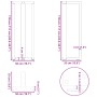 Patas mesa bar forma T 2 uds acero natural 50x35x(110-111) cm von , Tischbeine - Ref: Foro24-4013103, Preis: 137,24 €, Rabatt: %