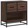 Mesilla de noche roble marrón 60x31x60 cm madera contrachapada von , Nachttische - Ref: Foro24-848698, Preis: 66,89 €, Rabatt: %