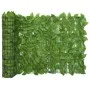 Toldo para balcón con hojas verde 400x75cm de vidaXL, Sombrillas - Ref: Foro24-315496, Precio: 31,84 €, Descuento: %