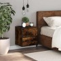 Mesita de noche de pared color roble ahumado 40x31x39,5 cm de , Mesitas de noche - Ref: Foro24-848728, Precio: 45,56 €, Descu...