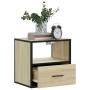 Mesitas de noche de pared 2 unidades roble Sonoma 40x31x39,5 cm de , Mesitas de noche - Ref: Foro24-848737, Precio: 68,58 €, ...