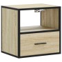 Mesitas de noche de pared 2 unidades roble Sonoma 40x31x39,5 cm de , Mesitas de noche - Ref: Foro24-848737, Precio: 68,58 €, ...