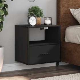 Mesitas de noche de pared 2 unidades negra 40x31x39,5 cm von , Nachttische - Ref: Foro24-848735, Preis: 70,14 €, Rabatt: %