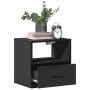 Mesitas de noche de pared 2 unidades negra 40x31x39,5 cm by , Nightstands - Ref: Foro24-848735, Price: 70,14 €, Discount: %