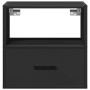 Mesitas de noche de pared 2 unidades negra 40x31x39,5 cm by , Nightstands - Ref: Foro24-848735, Price: 70,14 €, Discount: %