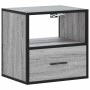 Mesita de noche de pared gris sonoma 40x31x39,5 cm de , Mesitas de noche - Ref: Foro24-848740, Precio: 42,53 €, Descuento: %