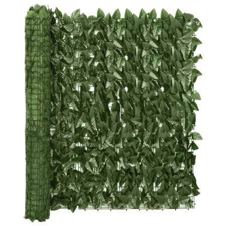 Toldo para balcón con hojas verde oscuro 600x100 cm de vidaXL, Sombrillas - Ref: Foro24-315490, Precio: 92,52 €, Descuento: %