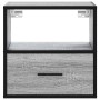 Mesita de noche de pared gris sonoma 40x31x39,5 cm de , Mesitas de noche - Ref: Foro24-848740, Precio: 42,53 €, Descuento: %