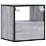 Mesita de noche de pared gris sonoma 40x31x39,5 cm de , Mesitas de noche - Ref: Foro24-848740, Precio: 42,53 €, Descuento: %