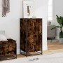 Zapatero madera contrachapada roble ahumado 48x38x97,5 cm by , Shoe racks and shoe organizers - Ref: Foro24-849201, Price: 78...