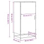Zapatero madera contrachapada roble ahumado 48x38x97,5 cm by , Shoe racks and shoe organizers - Ref: Foro24-849201, Price: 78...