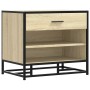Banco zapatero madera de ingeniería roble sonoma 60x40x53,5 cm by , Benches for halls and storage - Ref: Foro24-849220, Price...