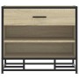 Banco zapatero madera de ingeniería roble sonoma 60x40x53,5 cm by , Benches for halls and storage - Ref: Foro24-849220, Price...
