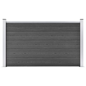 Schwarzes WPC-Zaunelement 180x105 cm von vidaXL, Zaunpaneele - Ref: Foro24-148975, Preis: 200,18 €, Rabatt: %
