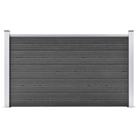 Panel de valla WPC negro 180x105 cm de vidaXL, Paneles de vallas - Ref: Foro24-148975, Precio: 210,43 €, Descuento: %