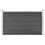Schwarzes WPC-Zaunelement 180x105 cm von vidaXL, Zaunpaneele - Ref: Foro24-148975, Preis: 200,56 €, Rabatt: %