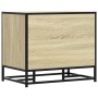 Banco zapatero madera de ingeniería roble sonoma 60x40x53,5 cm by , Benches for halls and storage - Ref: Foro24-849220, Price...