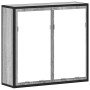Armario con espejo de baño madera gris sonoma 65x20x60 cm