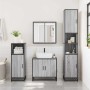 Armario con espejo de baño madera gris sonoma 65x20x60 cm von , Badezimmerwaschtische - Ref: Foro24-849257, Preis: 88,64 €, R...
