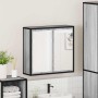 Armario con espejo de baño madera gris sonoma 65x20x60 cm von , Badezimmerwaschtische - Ref: Foro24-849257, Preis: 88,64 €, R...
