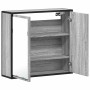 Armario con espejo de baño madera gris sonoma 65x20x60 cm von , Badezimmerwaschtische - Ref: Foro24-849257, Preis: 88,64 €, R...