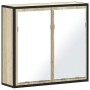 Armario con espejo de baño madera roble sonoma 65x20x60 cm by , bathroom vanities - Ref: Foro24-849255, Price: 86,03 €, Disco...