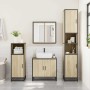 Armario con espejo de baño madera roble sonoma 65x20x60 cm by , bathroom vanities - Ref: Foro24-849255, Price: 86,03 €, Disco...