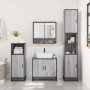 Armario con espejo de baño madera gris sonoma 65x20x60 cm von , Badezimmerwaschtische - Ref: Foro24-849262, Preis: 86,67 €, R...