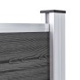 Panel de valla WPC negro 180x105 cm de vidaXL, Paneles de vallas - Ref: Foro24-148975, Precio: 210,43 €, Descuento: %