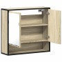 Armario con espejo de baño madera roble sonoma 65x20x60 cm by , bathroom vanities - Ref: Foro24-849260, Price: 82,53 €, Disco...