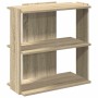 Librería 3 estantes madera ingeniería roble Sonoma 60x30x60 cm by , Bookcases and shelves - Ref: Foro24-860249, Price: 39,76 ...