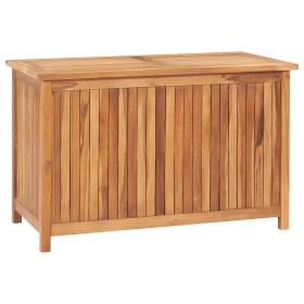 Caja de almacenaje de jardín madera maciza de teca 90x50x58 cm