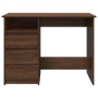 Escritorio de madera de ingeniería marrón roble 102x50x75 cm by , Desks - Ref: Foro24-860469, Price: 112,93 €, Discount: %