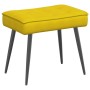 Sillón de relax con taburete terciopelo amarillo von , Stühle - Ref: Foro24-4012333, Preis: 89,43 €, Rabatt: %
