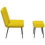 Sillón de relax con taburete terciopelo amarillo von , Stühle - Ref: Foro24-4012333, Preis: 89,43 €, Rabatt: %