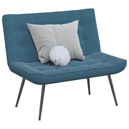 Banco de terciopelo azul 110x74x84 cm de , Bancos - Ref: Foro24-4012346, Precio: 136,63 €, Descuento: %