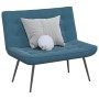 Banco de terciopelo azul 110x74x84 cm de , Bancos - Ref: Foro24-4012346, Precio: 136,63 €, Descuento: %