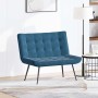 Banco de terciopelo azul 110x74x84 cm de , Bancos - Ref: Foro24-4012346, Precio: 136,63 €, Descuento: %