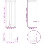 Patas de mesa bar forma T 2 uds acero blanco 50x35x(110-111) cm von , Tischbeine - Ref: Foro24-4013101, Preis: 159,02 €, Raba...