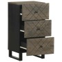 Aparador negro 40x33x75 cm madera maciza mango de , Almacenamiento para CD y DVD - Ref: Foro24-4017707, Precio: 117,52 €, Des...