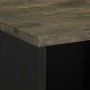 Aparador negro 80x33x75 cm madera maciza mango by , CD and DVD storage - Ref: Foro24-4017711, Price: 111,03 €, Discount: %