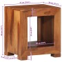 Mesa auxiliar madera maciza acacia 37x29x40 cm de , Mesas auxiliares - Ref: Foro24-4102377, Precio: 86,62 €, Descuento: %