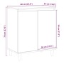 Aparador de madera contrachapada envejecida 60x35x70 cm by , Sideboards - Ref: Foro24-856476, Price: 68,59 €, Discount: %